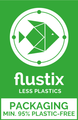 flustix LESS PLASTICS Verpackung